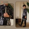 Launching Clleora Mini Maharaj Satin Thread Embroidered Work Kurta Pant And Koti Wholesale 2026
