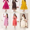 Stylish Blue Hills Bonjour Rayon Fancy Anarkali Kurti With Foil Print Wholesale 2026