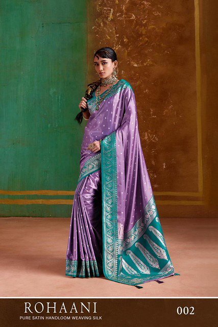 Stylish Rajtex Roohani Pure Satin Handloom Weaving Silk Saree Collection Wholesale 2026