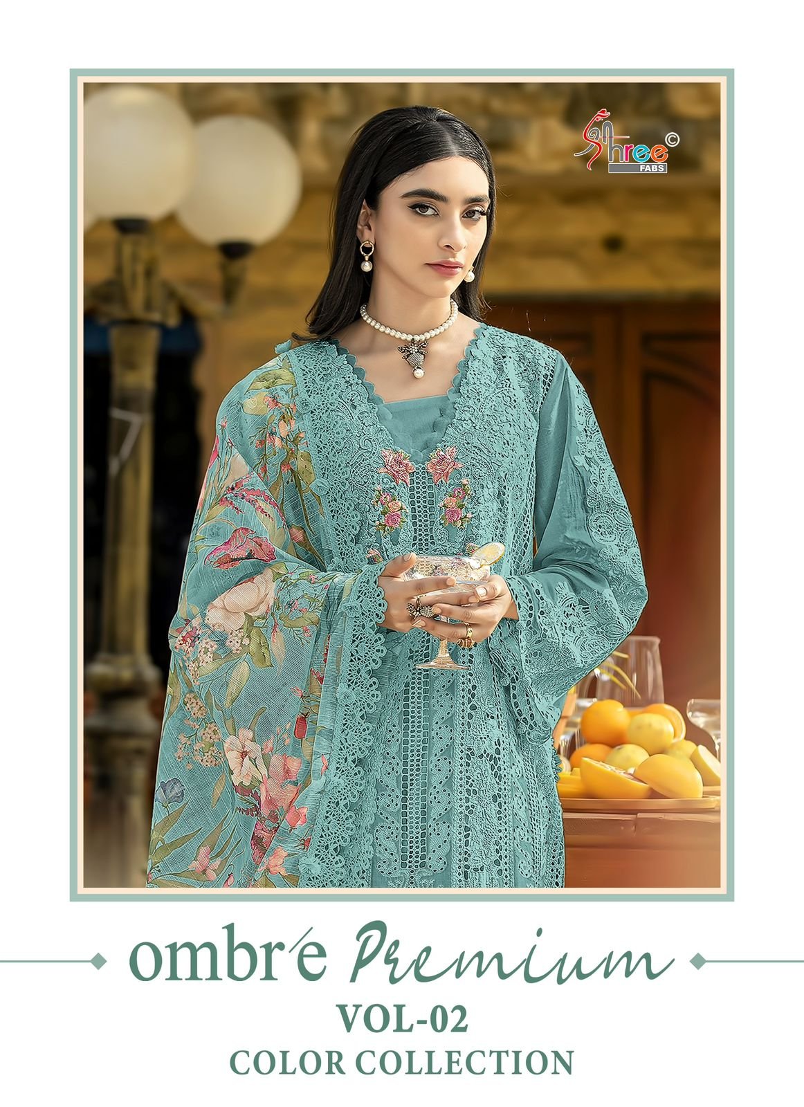 Shree Ombre Premium 3961 E To H Cotton Embroidery Pakistani Salwar Kameez Wholesale
