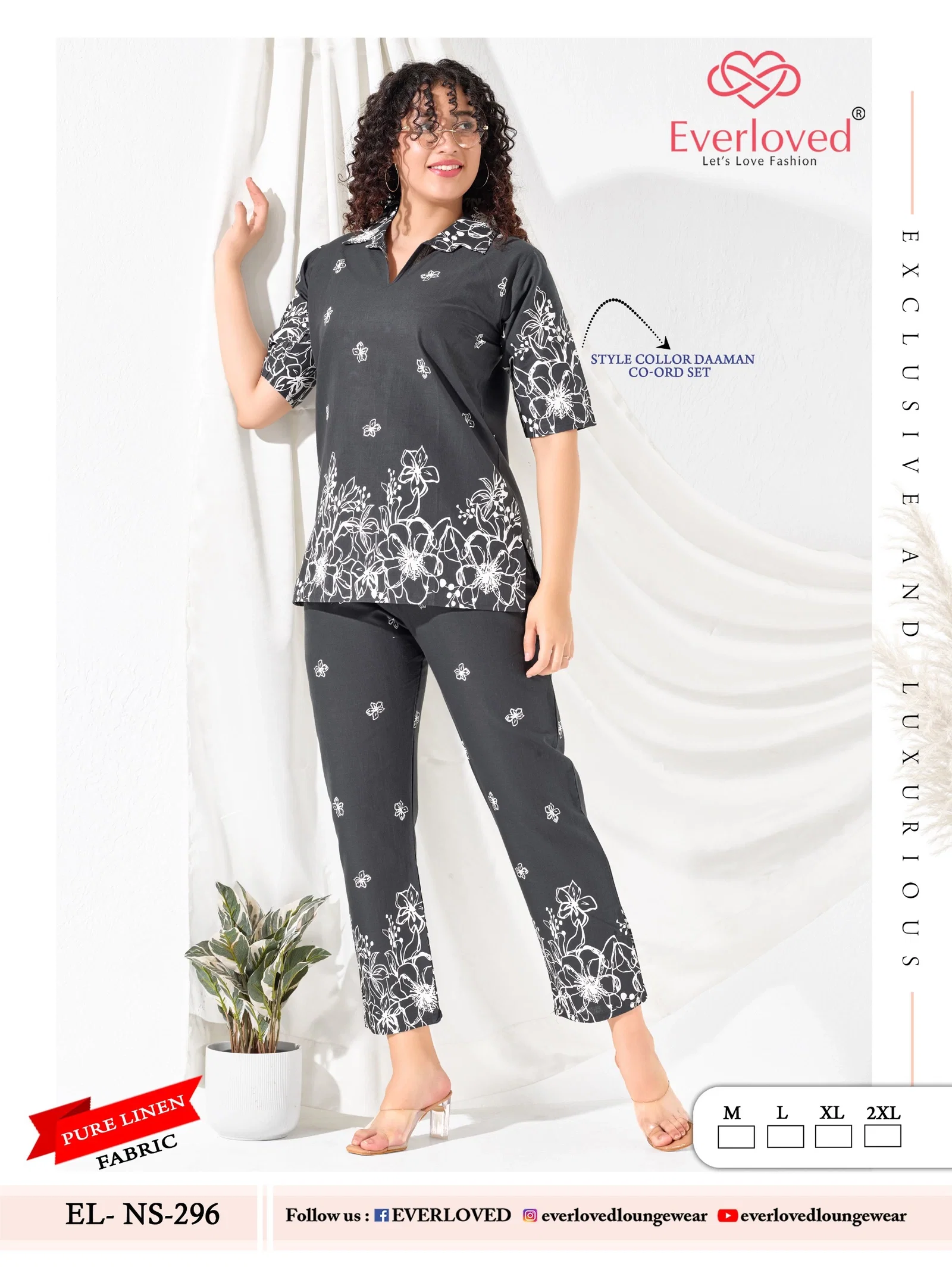 Stylish Dnp Everloved NS 296 Pure Linen Daaman co ord set Collection Wholesale 2026