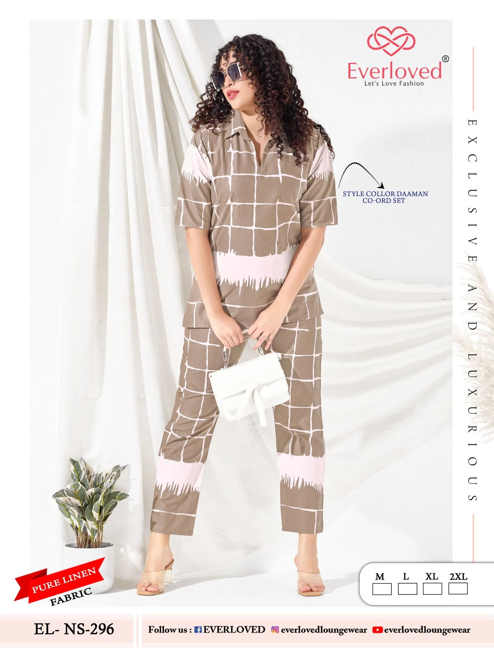 Stylish Dnp Everloved NS 296 Pure Linen Daaman co ord set Collection Wholesale 2026