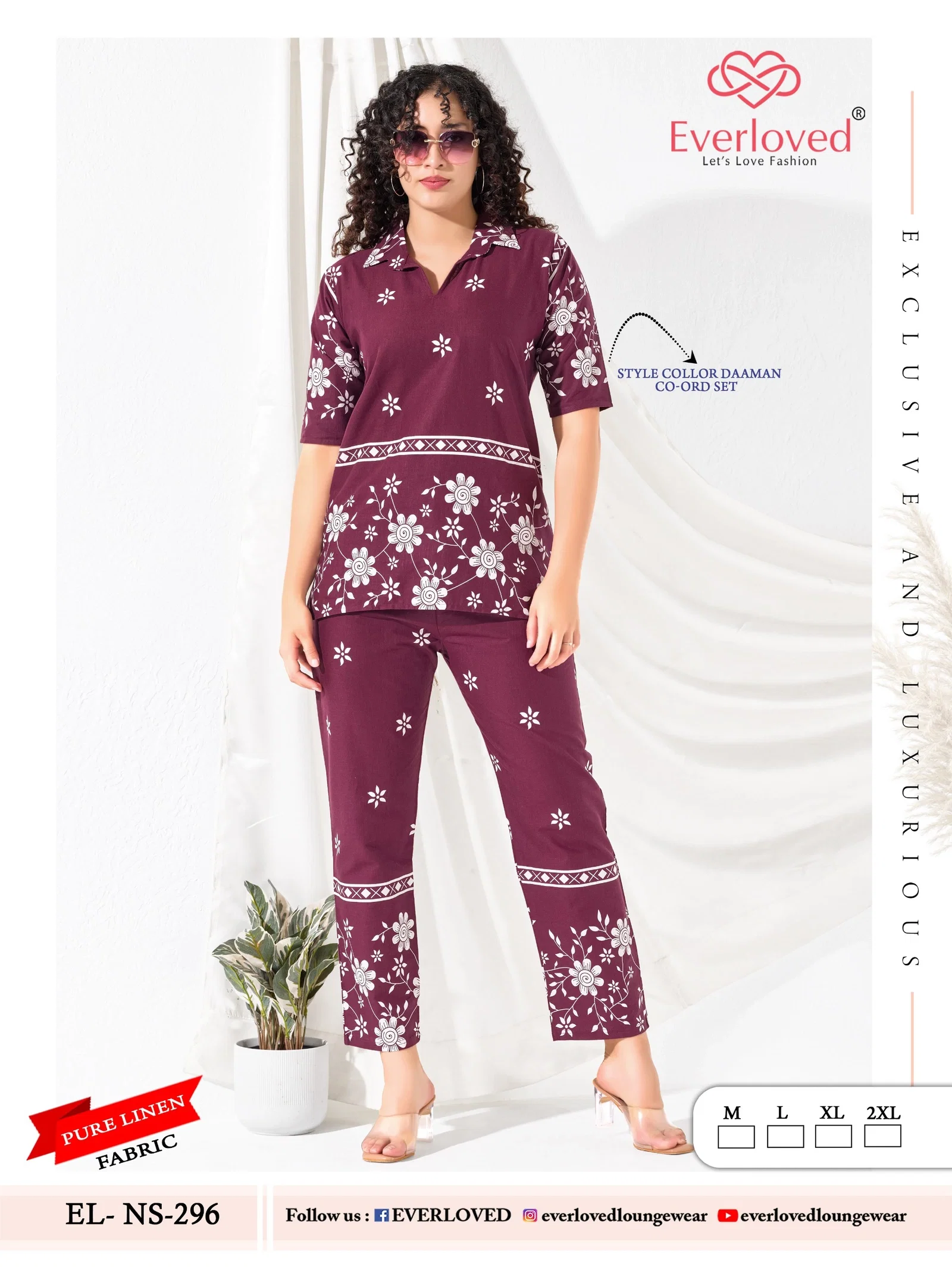 Stylish Dnp Everloved NS 296 Pure Linen Daaman co ord set Collection Wholesale 2026