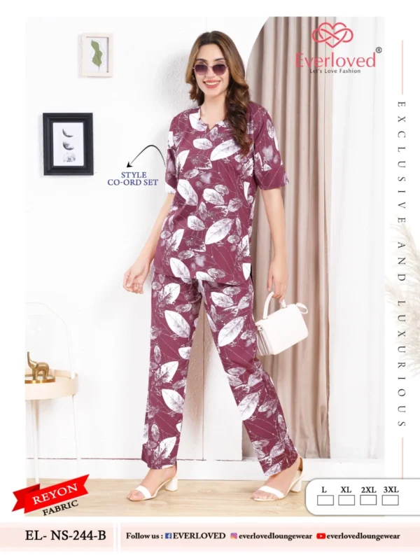 Beautiful Dnp Everloved NS 244 B Reyon co ord set Collection Wholesale 2026