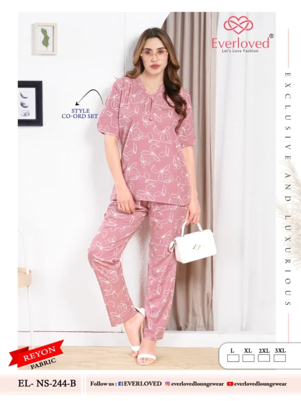 Beautiful Dnp Everloved NS 244 B Reyon co ord set Collection Wholesale 2026