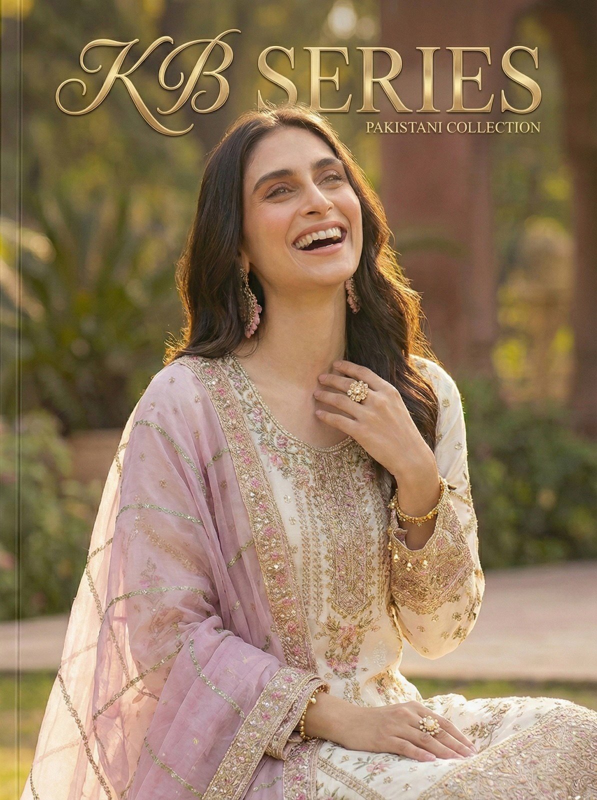 KB 4106 Heavy Faux Georgette With Embroidery Sequence Pakistani Collection Wholesale