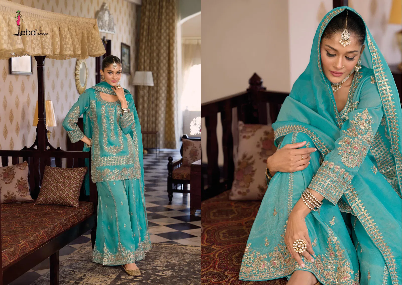 Latest Eba Aafrin Vol 1 Simar With Embroidery Work Designer Salwar Kameez Wholesale 2026