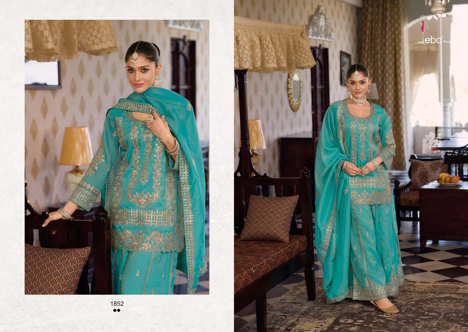 Latest Eba Aafrin Vol 1 Simar With Embroidery Work Designer Salwar Kameez Wholesale 2026