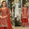 Launching Eba Ziya Chinon With Embroidery Work Designer Top Bottom And Dupatta Wholesale 2026
