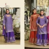 Launching Eba Ziya Chinon With Embroidery Work Designer Top Bottom And Dupatta Wholesale 2026