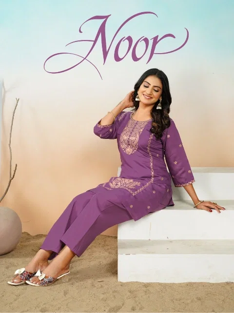 Dnp noor Heavy Roman Silk With Full Lining Top With Bottom Wholesale