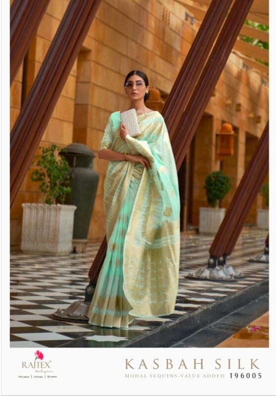 Latest Rajtex Kasbah Modal Sequence Designer Saree Wholesale 2026