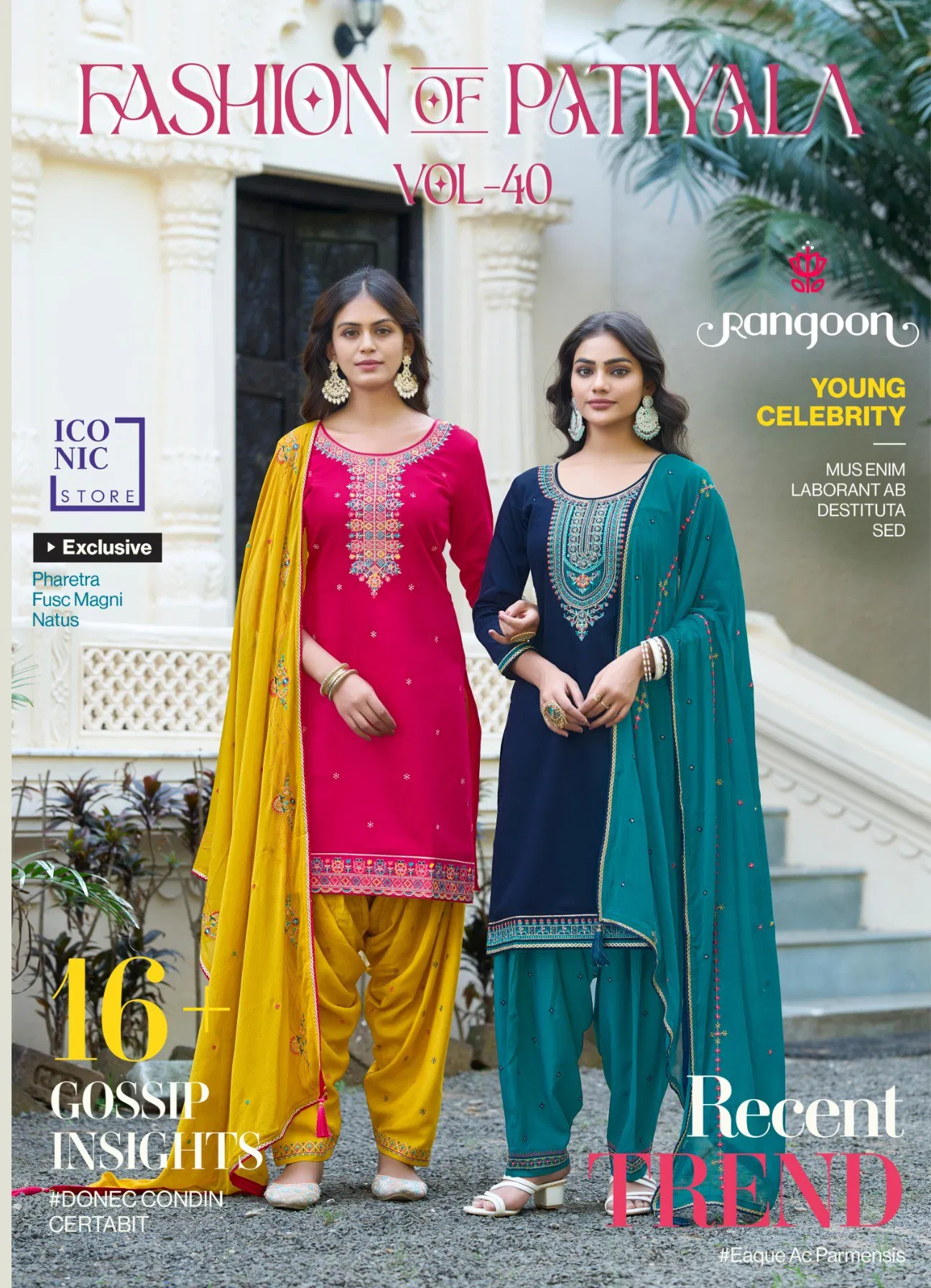 Rangoon Fashion Of Patiyala Vol 40 Jam Silk Embroiderd Kurti With Bottom Dupatta Wholesale