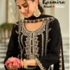 Eba Kasmira Black And White Chinon With Embroidery Worked Designer Salwar Kameez Wholesale