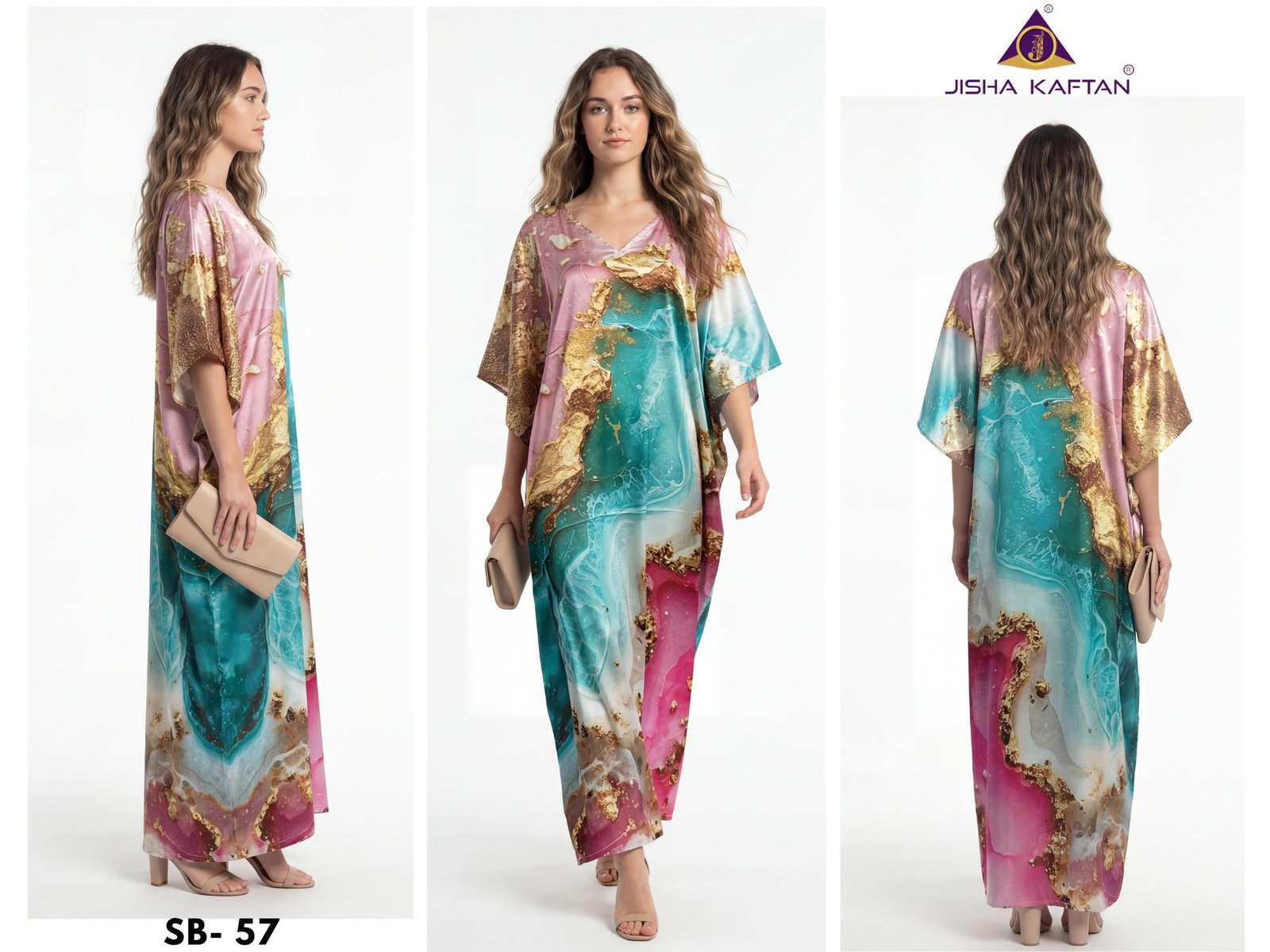 Buy Jisha Satin Breeze Vol 8 Japan Satin Digital Printed Kaftan Wholesale 2026