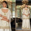 Stylish Eba Anokhi Black And White Chinon With Embroidery Worked Top Bottom And Dupatta Wholesale 2026