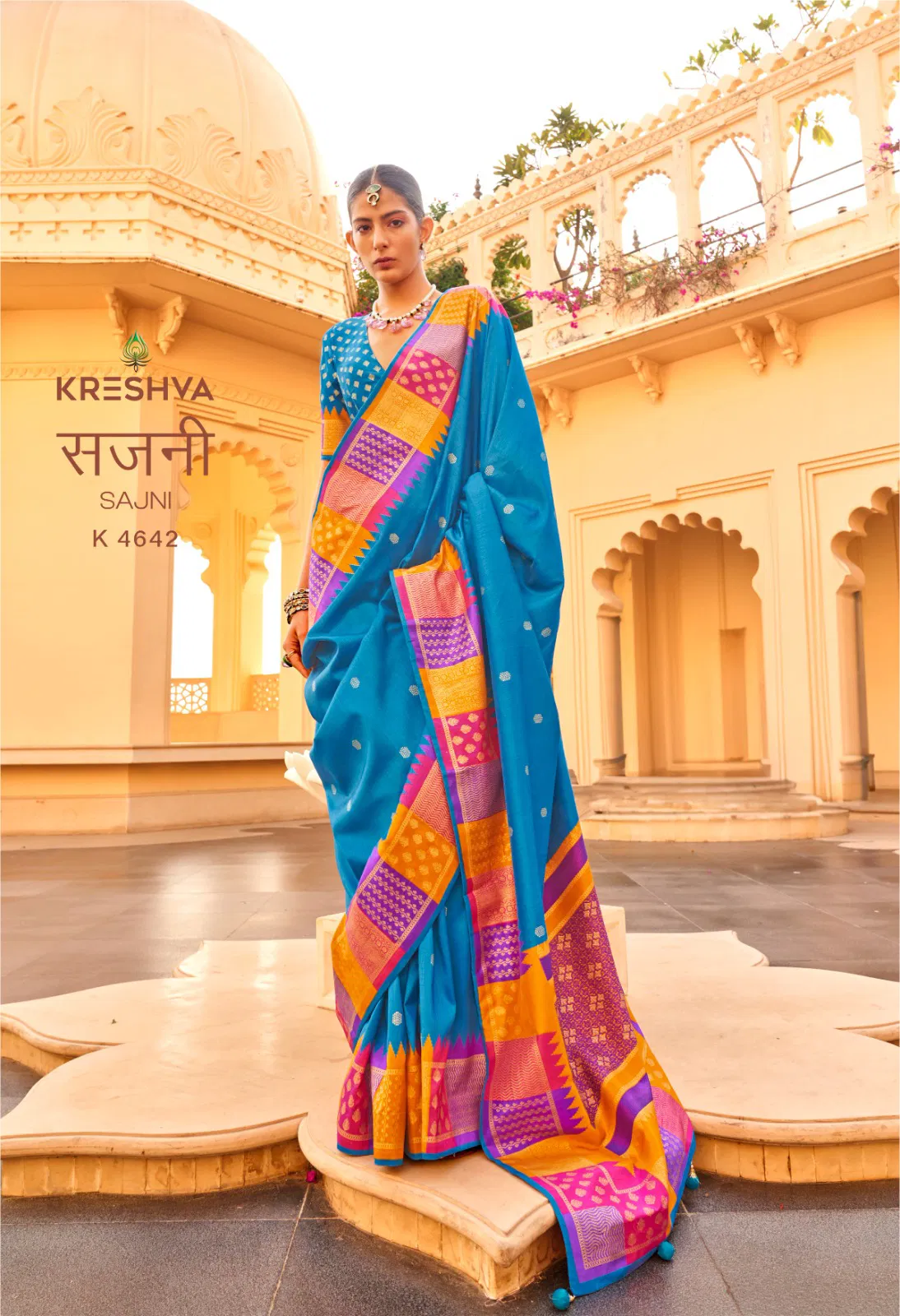 Launching Kreshva Sajni Silk With Printed Traditional Wear Saree Collection Wholesale 2026