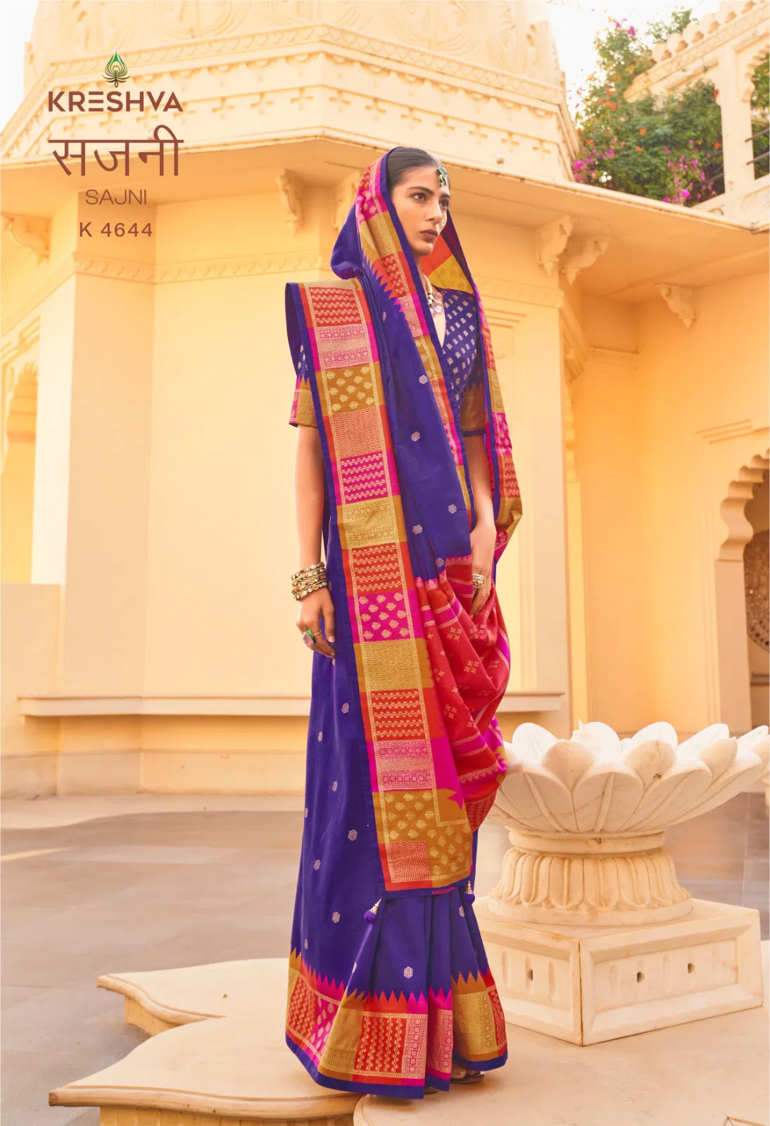Launching Kreshva Sajni Silk With Printed Traditional Wear Saree Collection Wholesale 2026
