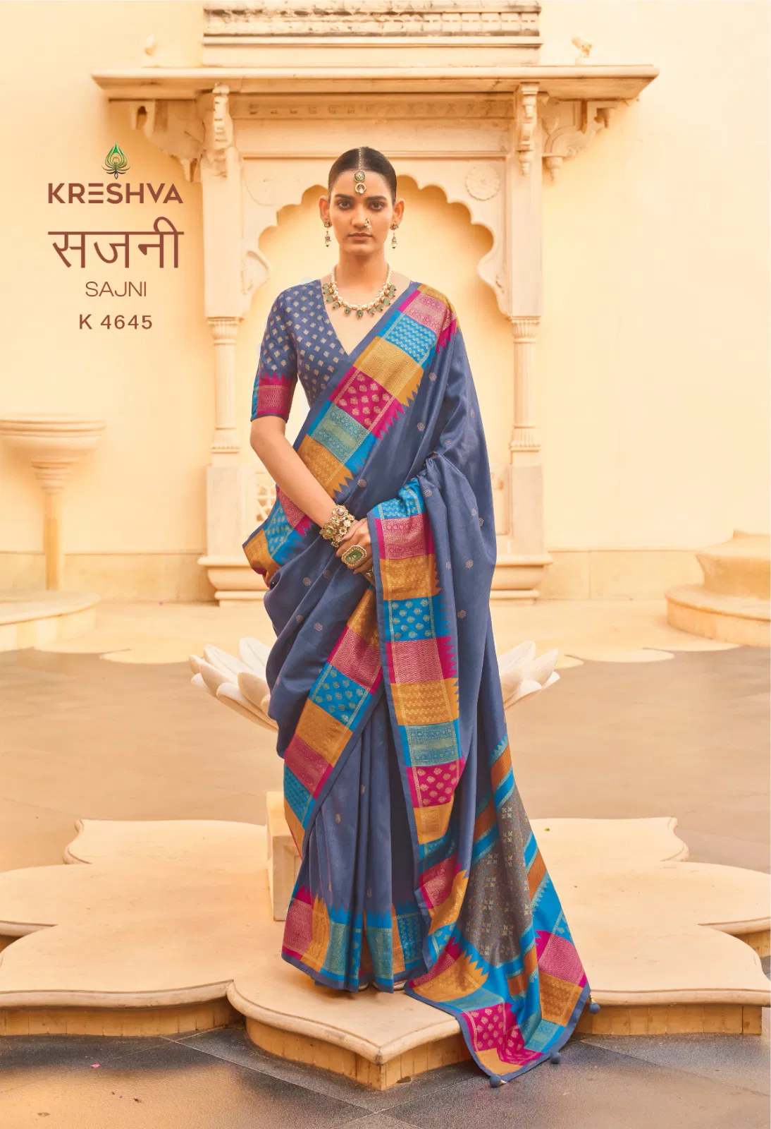 Launching Kreshva Sajni Silk With Printed Traditional Wear Saree Collection Wholesale 2026
