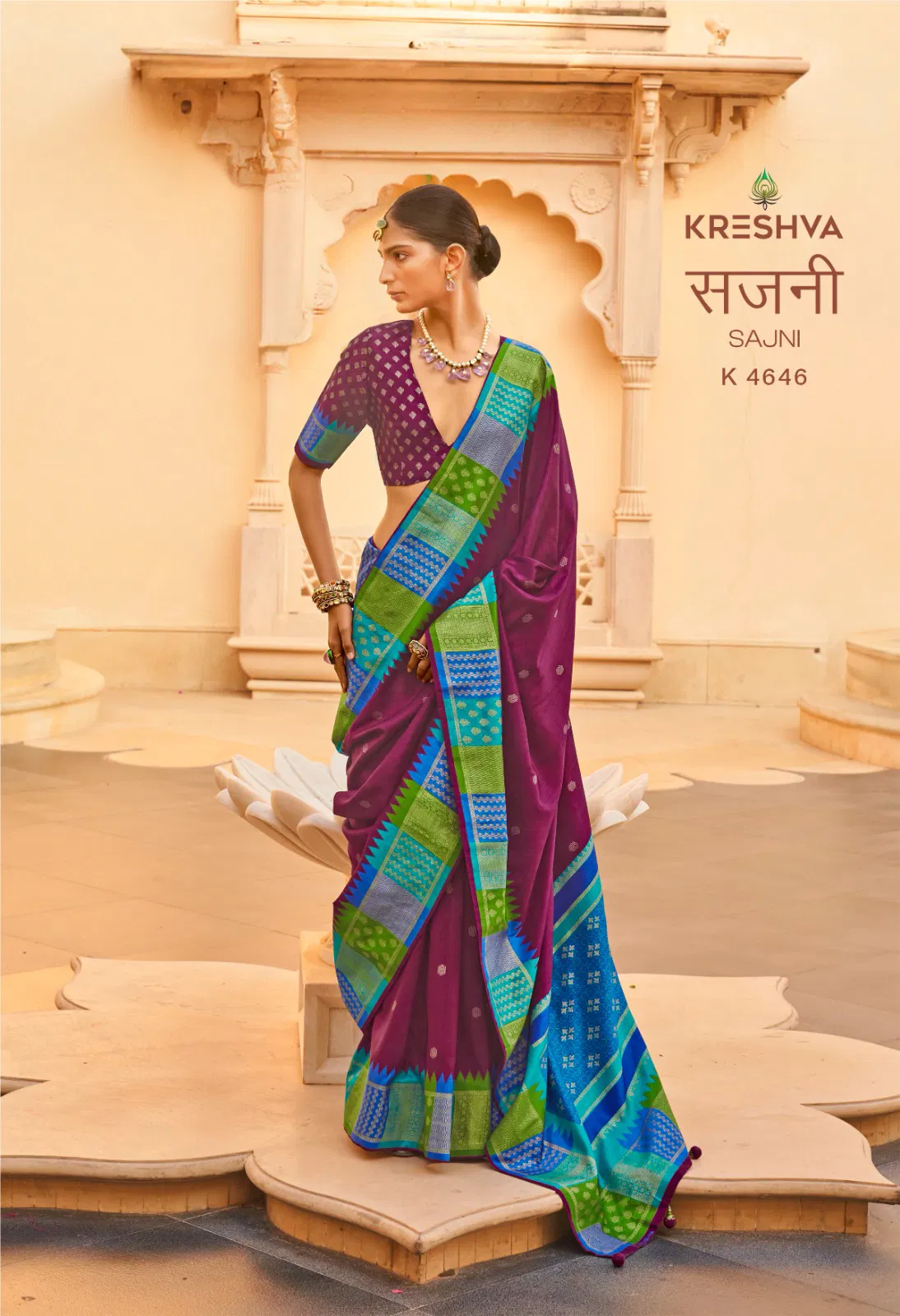 Launching Kreshva Sajni Silk With Printed Traditional Wear Saree Collection Wholesale 2026