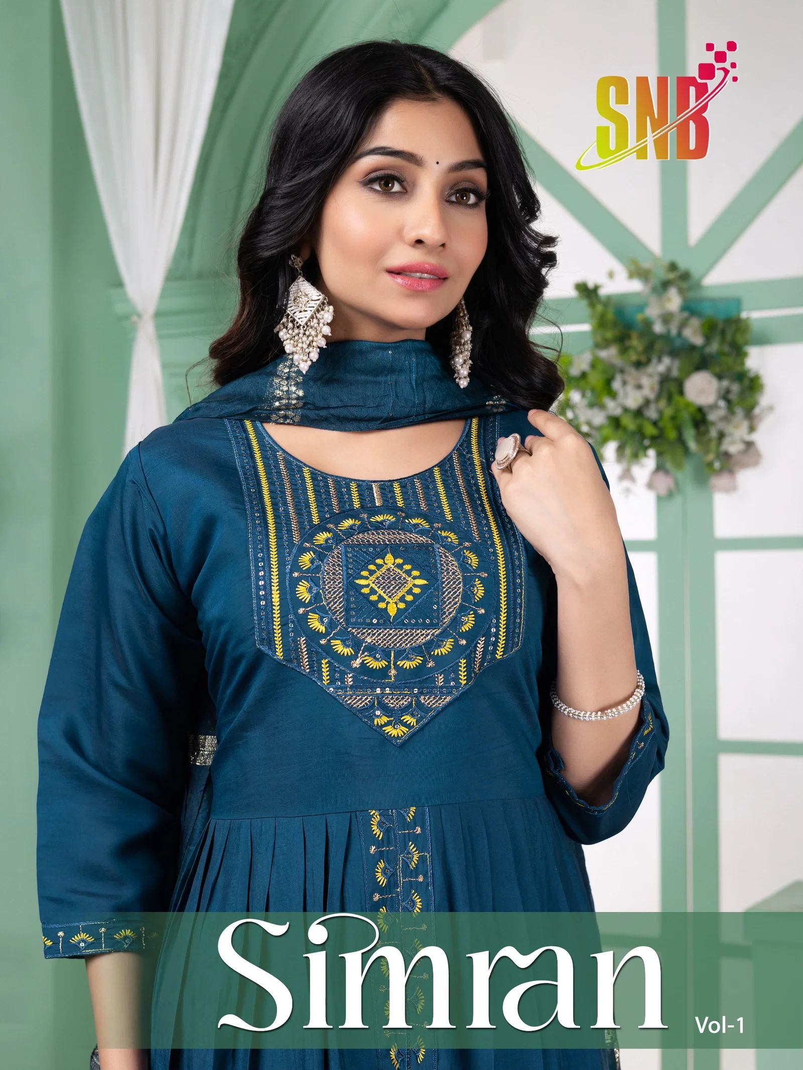 Dnp Simran Vol 1 Roman Silk Kurti With Bottom And Dupatta Set Wholesale
