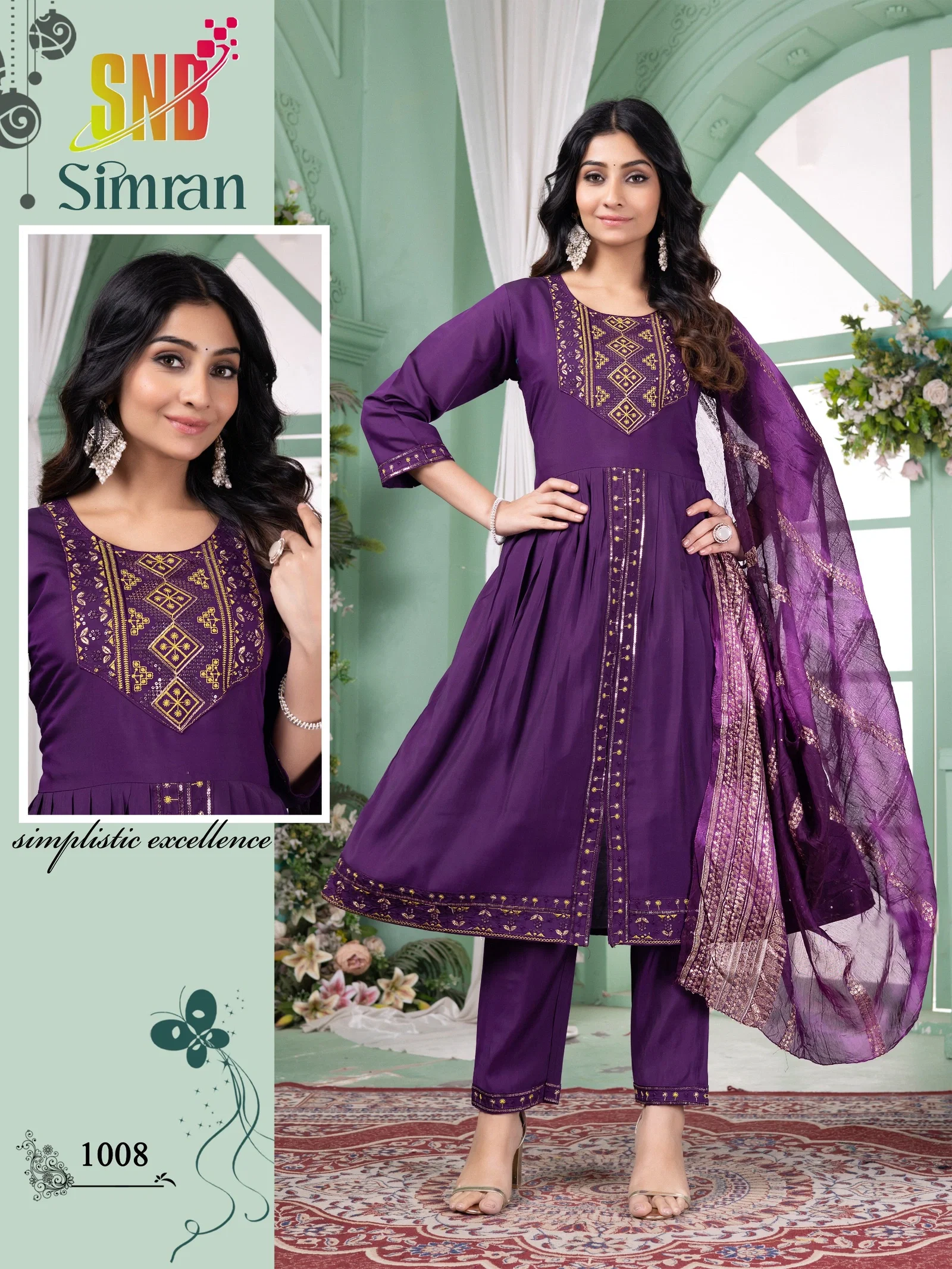 Stylish Dnp Simran Vol 1 Roman Silk Kurti With Bottom And Dupatta Set Wholesale 2026