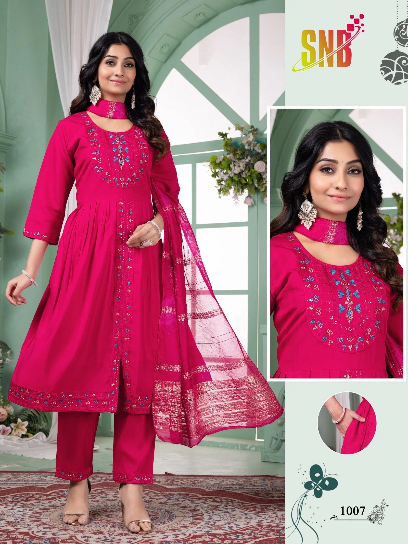 Stylish Dnp Simran Vol 1 Roman Silk Kurti With Bottom And Dupatta Set Wholesale 2026