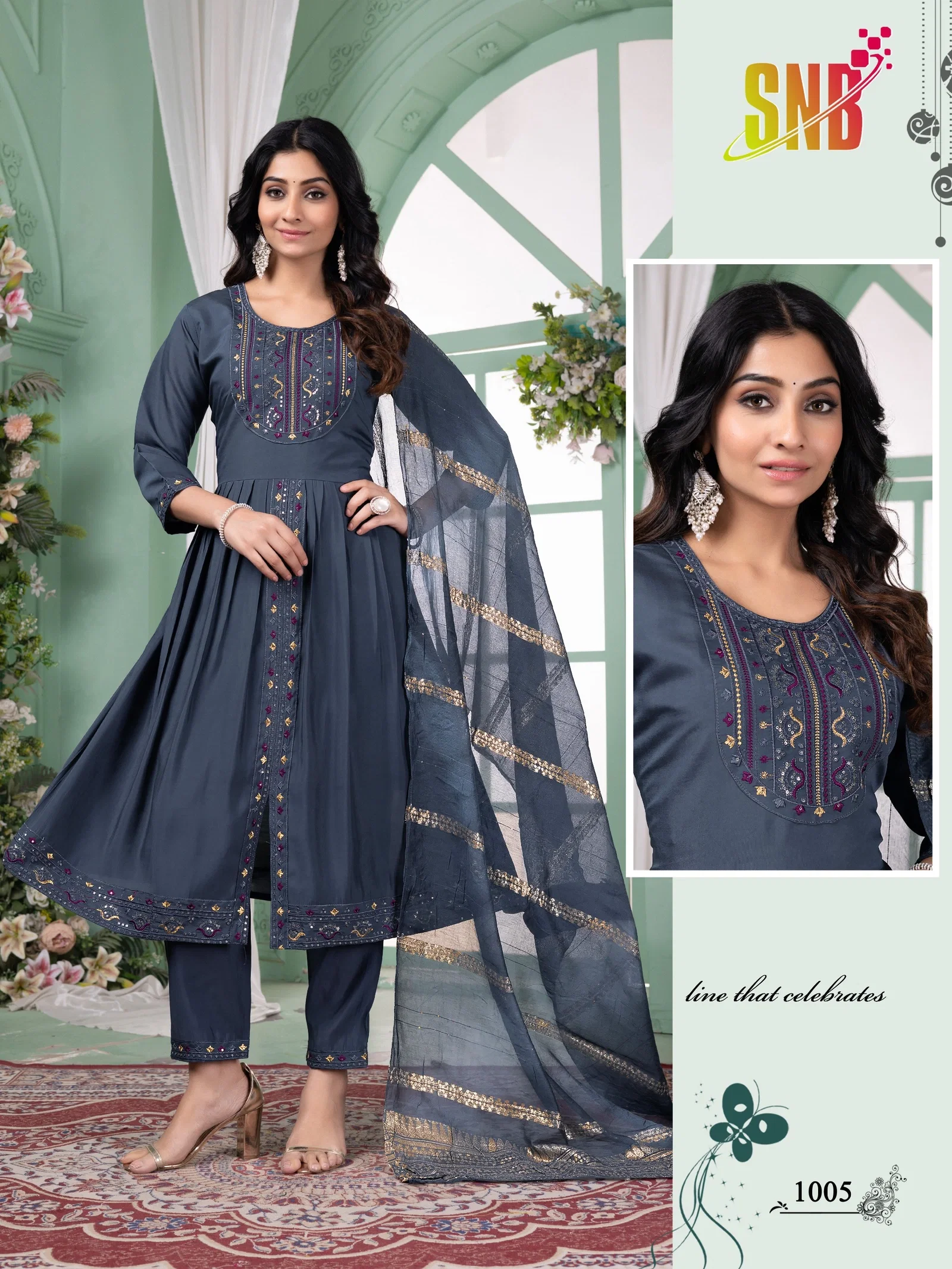 Stylish Dnp Simran Vol 1 Roman Silk Kurti With Bottom And Dupatta Set Wholesale 2026