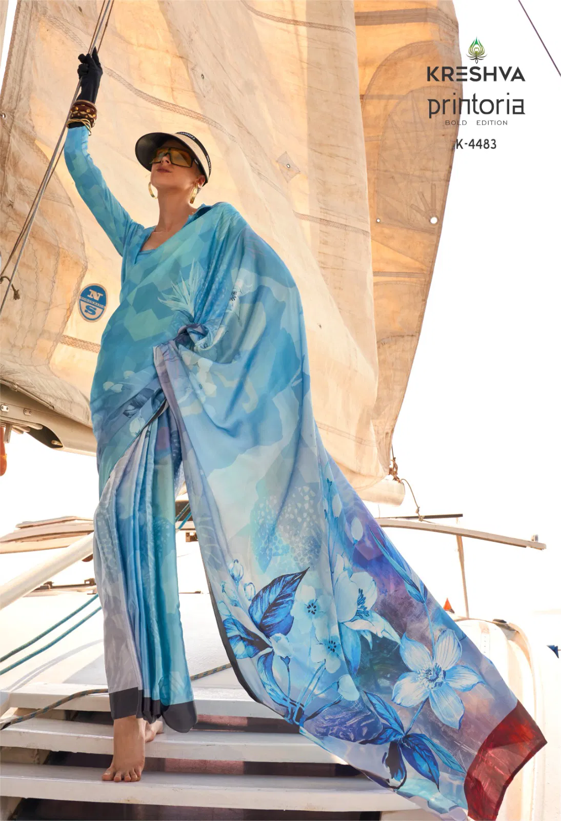 Latest Kreshva Printoria Saitn Silk Octane Finish Saree Collection Wholesale 2026