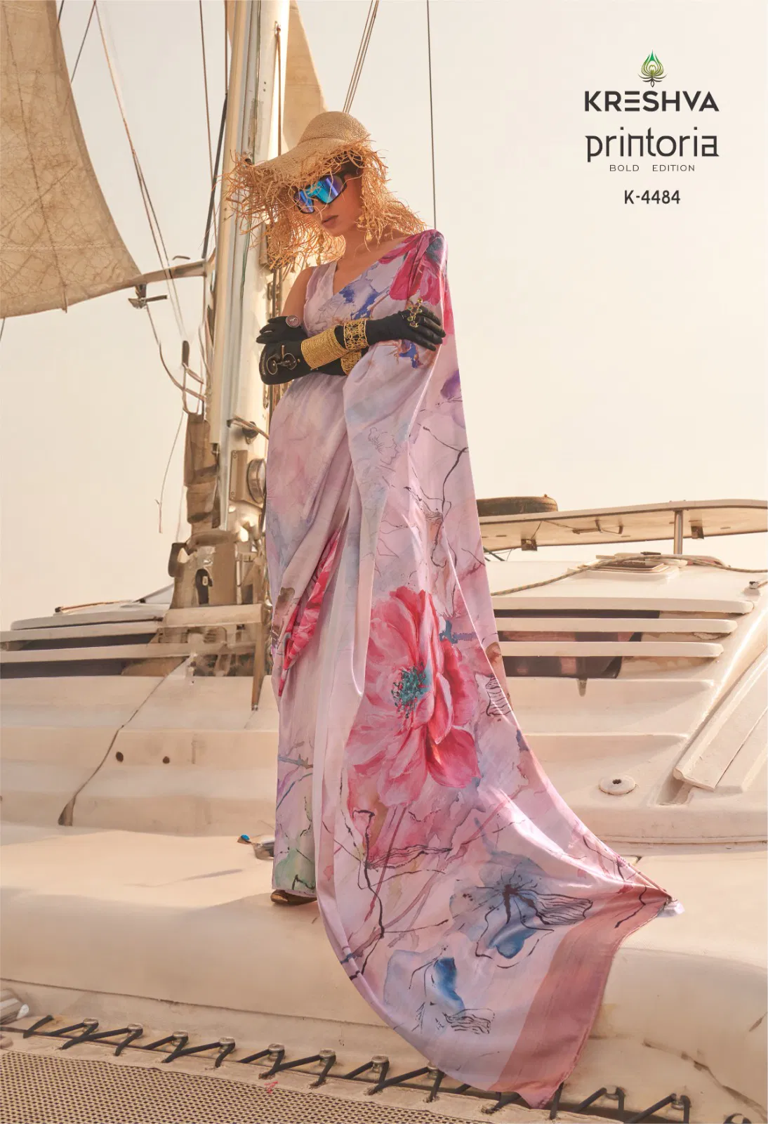 Latest Kreshva Printoria Saitn Silk Octane Finish Saree Collection Wholesale 2026