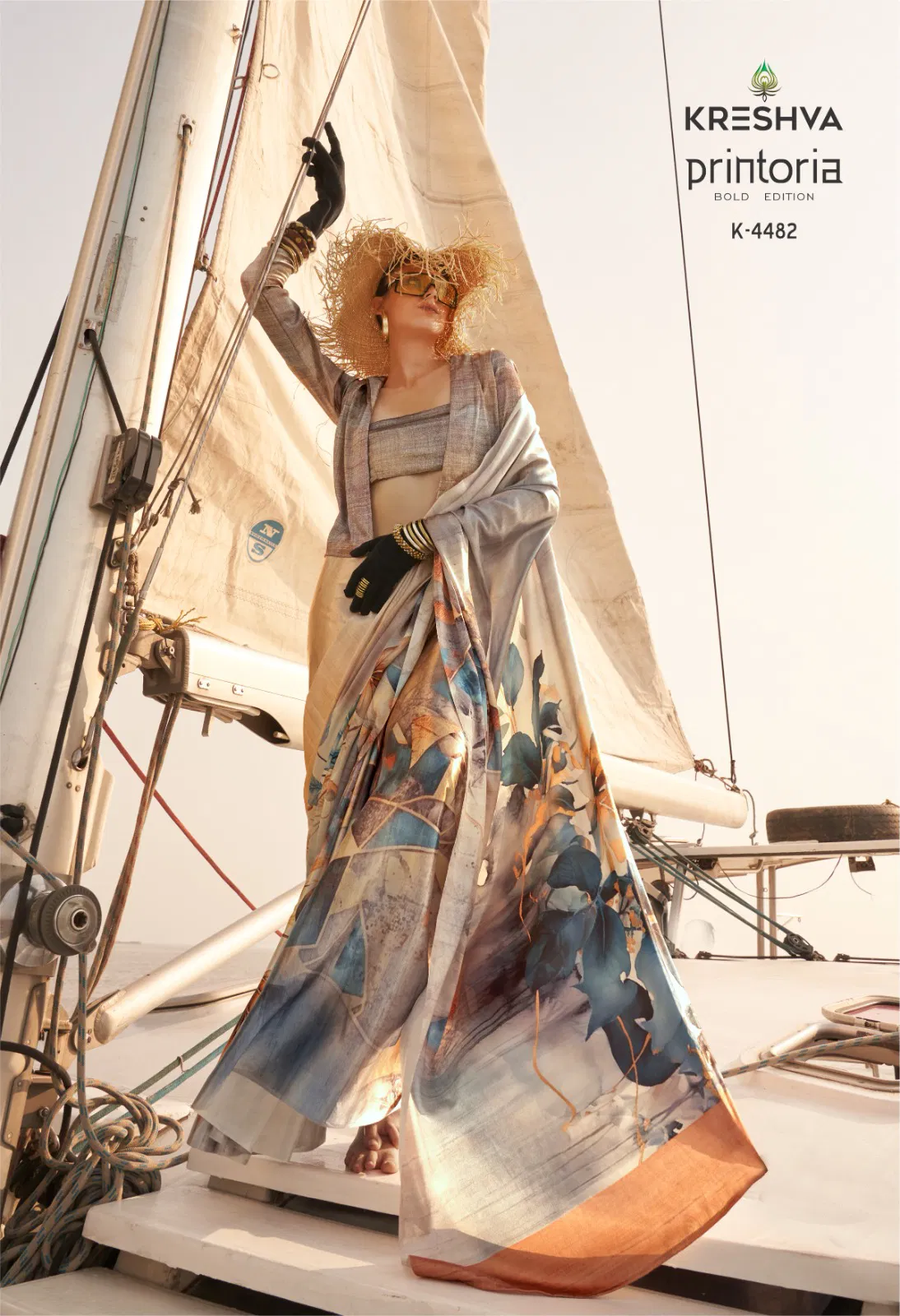 Latest Kreshva Printoria Saitn Silk Octane Finish Saree Collection Wholesale 2026