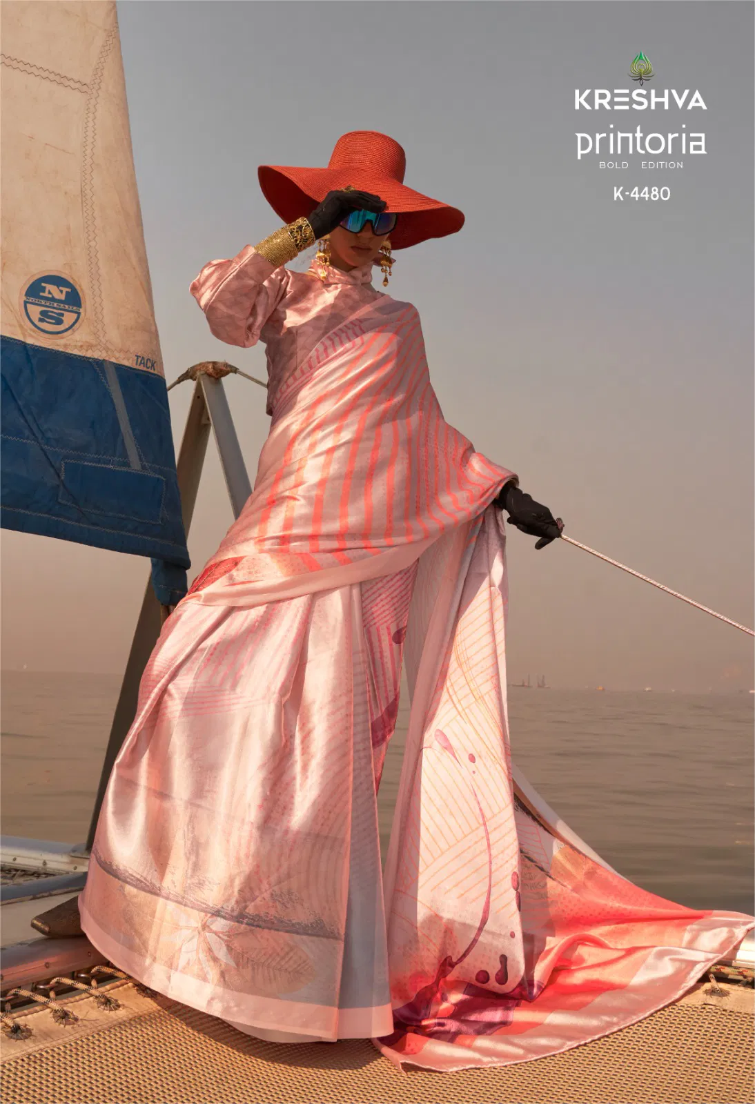 Latest Kreshva Printoria Saitn Silk Octane Finish Saree Collection Wholesale 2026