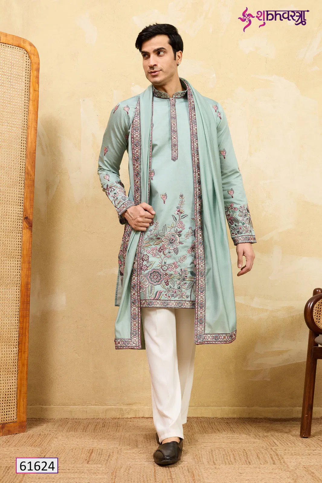 Launching Shubhvastra Regal Veil Viscose Silk Thread Work Kurta And Dupatta Wholesale 2026