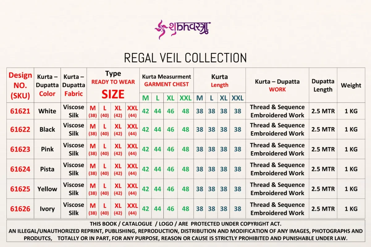 Launching Shubhvastra Regal Veil Viscose Silk Thread Work Kurta And Dupatta Wholesale 2026