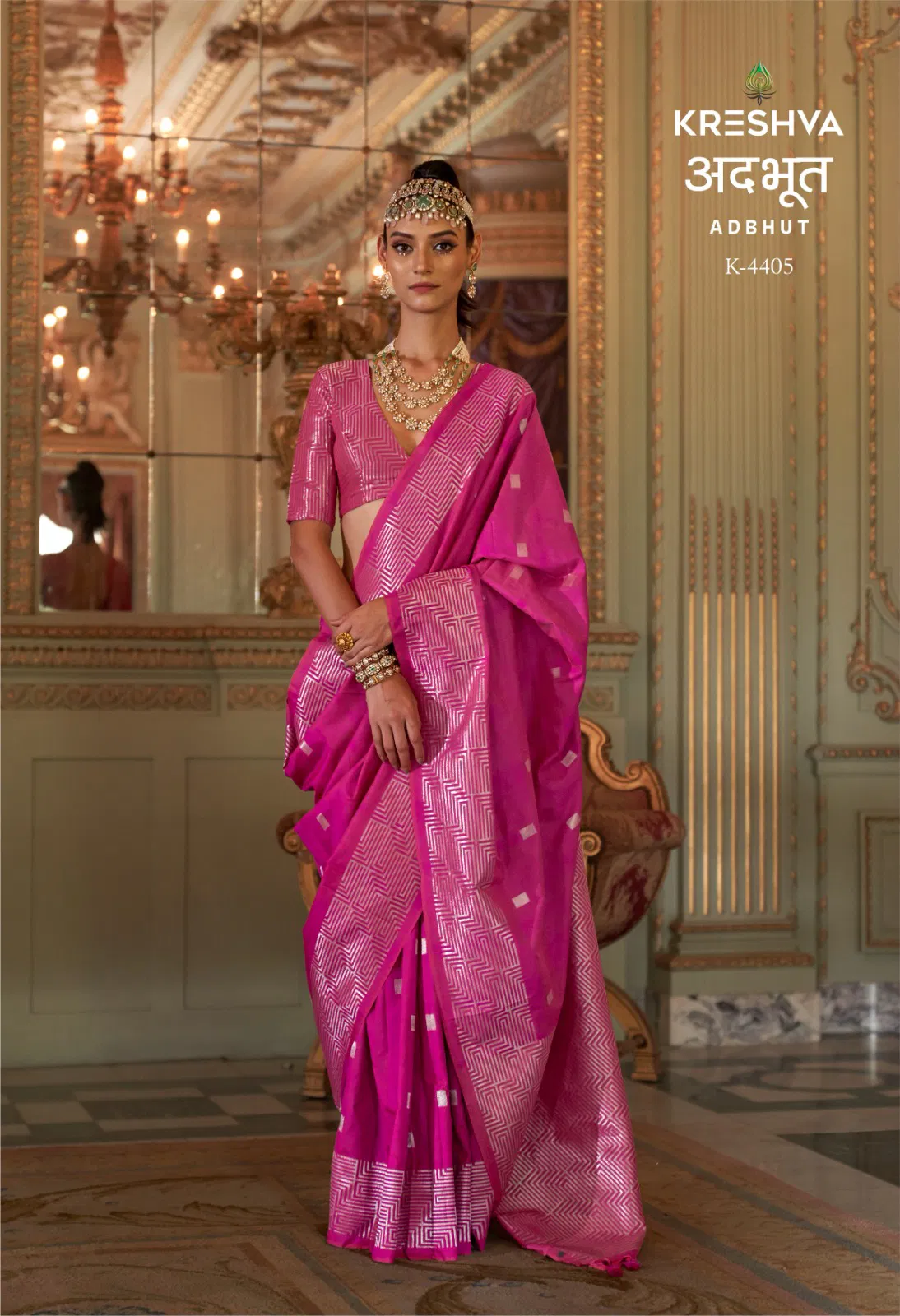 Beautiful Kreshva Adbhut P V Super Fine Silk Zari Weaving Saree Collection Wholesale 2026