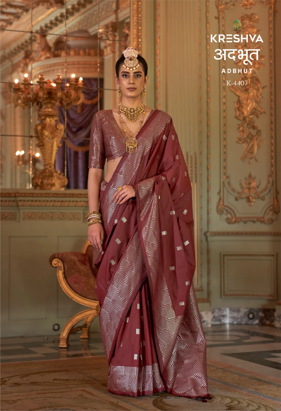 Beautiful Kreshva Adbhut P V Super Fine Silk Zari Weaving Saree Collection Wholesale 2026