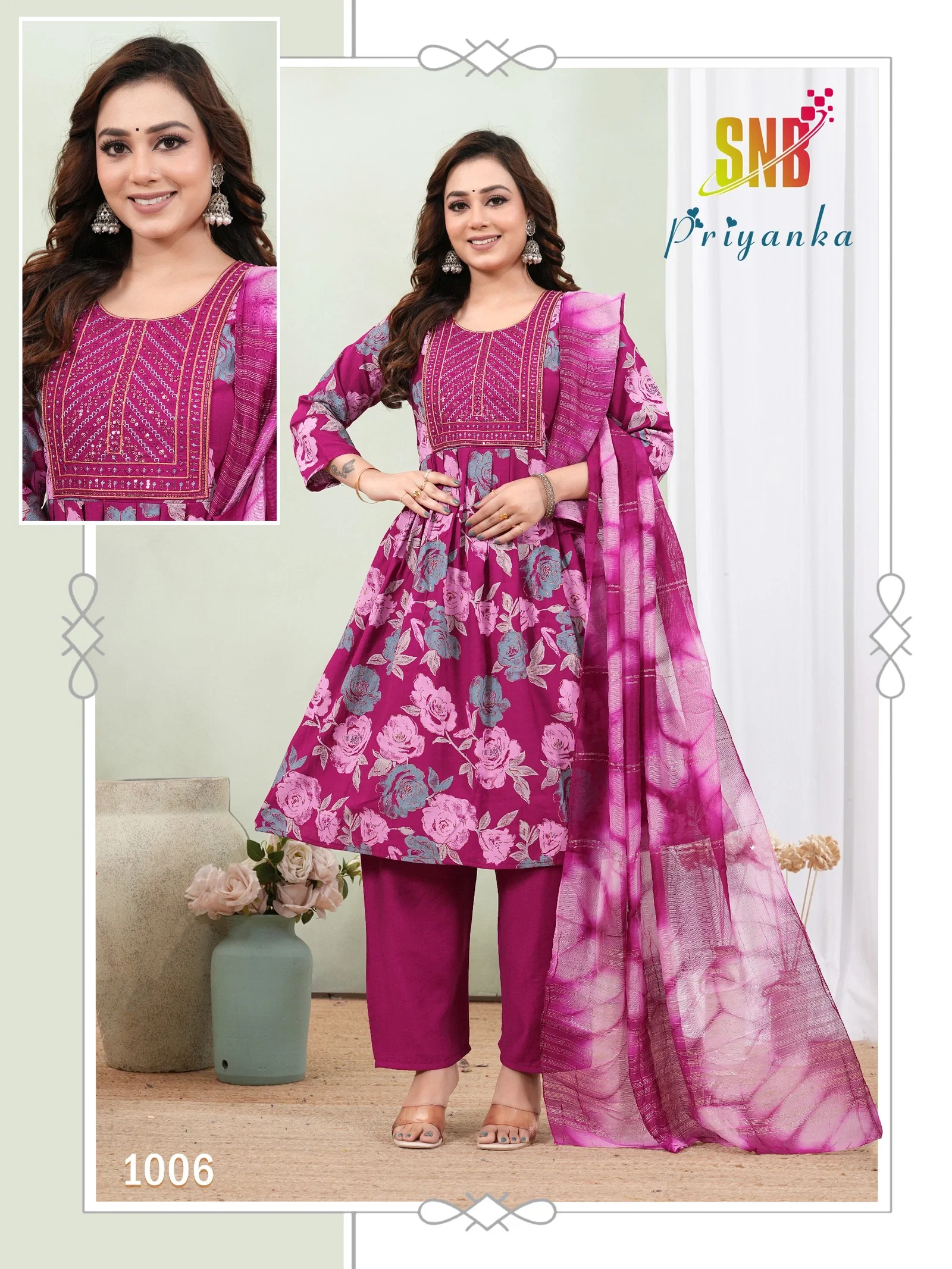 Buy Dnp Priyanka Vol 1 Silk Umbrella Kurti With Bottom And Dupatta Wholesale 2026