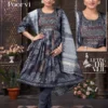 Latest Dnp Poorvi Vol 1 Vertican Umbrella Cut Top With Bottom And Dupatta Collection Wholesale 2026