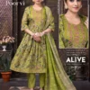 Latest Dnp Poorvi Vol 1 Vertican Umbrella Cut Top With Bottom And Dupatta Collection Wholesale 2026