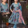 Latest Dnp Poorvi Vol 1 Vertican Umbrella Cut Top With Bottom And Dupatta Collection Wholesale 2026