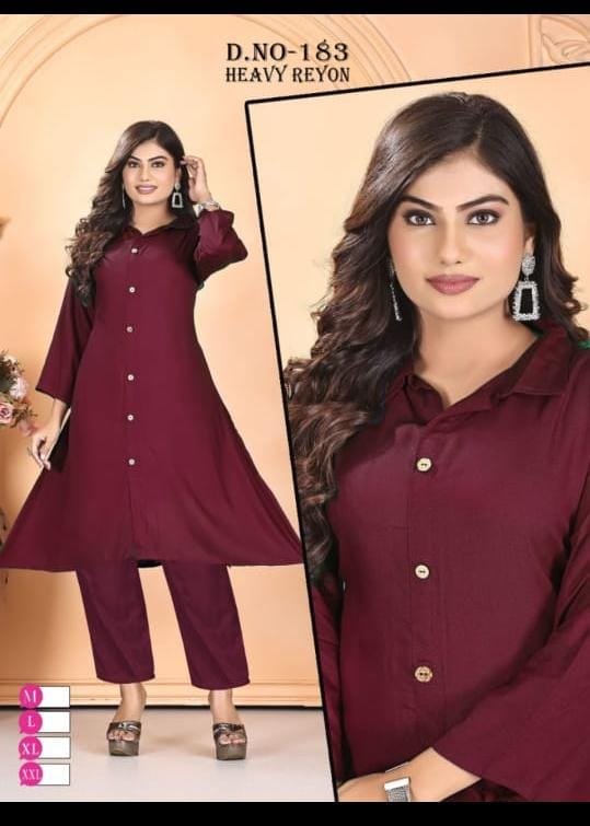 Dnp Plain Rayon Cord Set Wholesale