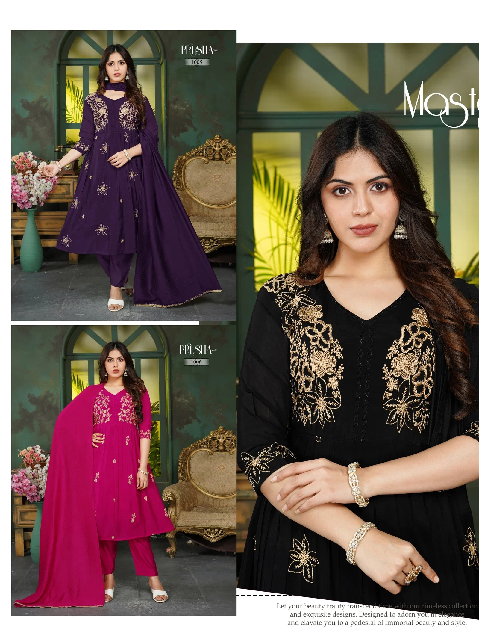 Buy Dnp Prisha V2 Heavy Mul Chanderi Top Bottom With Dupatta Wholesale 2026