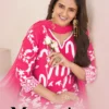 Blue Hills Mexico Rayon With Thread Work Plus Size Kurti With Bottom Dupatta Wholesale