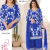 Beautiful Blue Hills Mexico Rayon With Thread Work Plus Size Kurti With Bottom Dupatta Wholesale 2026