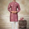 Outluk Wedding 45 Silk Embroidery Worked Kurta And Pajama Collection Wholesale