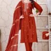 Stylish Dnp Ishikha Vatican Silk Kurti With Bottom And Dupatta Wholesale 2026