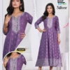 Launching Blue Hills Silver Rayon Anarkali Embroidered Kurti Collection Wholesale 2026
