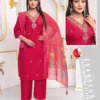 Latest Dnp Gulzar Vol 3 Roman Silk Kurti Pent With Dupatta collection Wholesale 2026