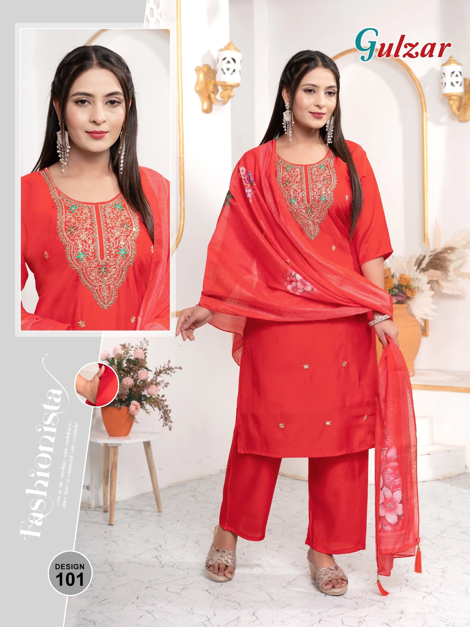 Latest Dnp Gulzar Vol 3 Roman Silk Kurti Pent With Dupatta collection Wholesale 2026