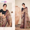 Buy Vipul Ivory Silk Vol 18 Silk Foil Printed Saree Collection Wholesale 2026